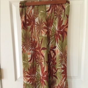New York City Design Co. Tropical Print Skirt